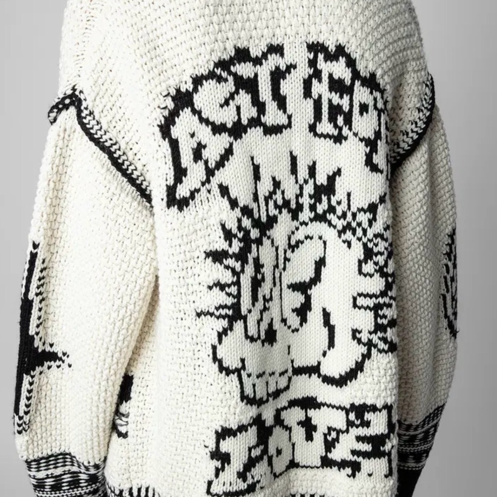 Zadig & Voltaire Ask For Love Open Cardigan Womens Med/large - Picture 3 of 12
